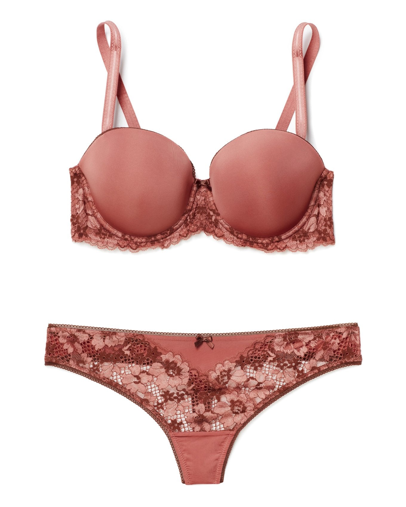 Adore Me Lugo in color Brick Dust and shape balconette