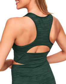 Adore Me Allie Tank & Short Set in color Jungle Green and shape pj