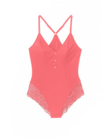 Adore Me Emilia Bodysuit in color Tea Rose and shape bodysuit