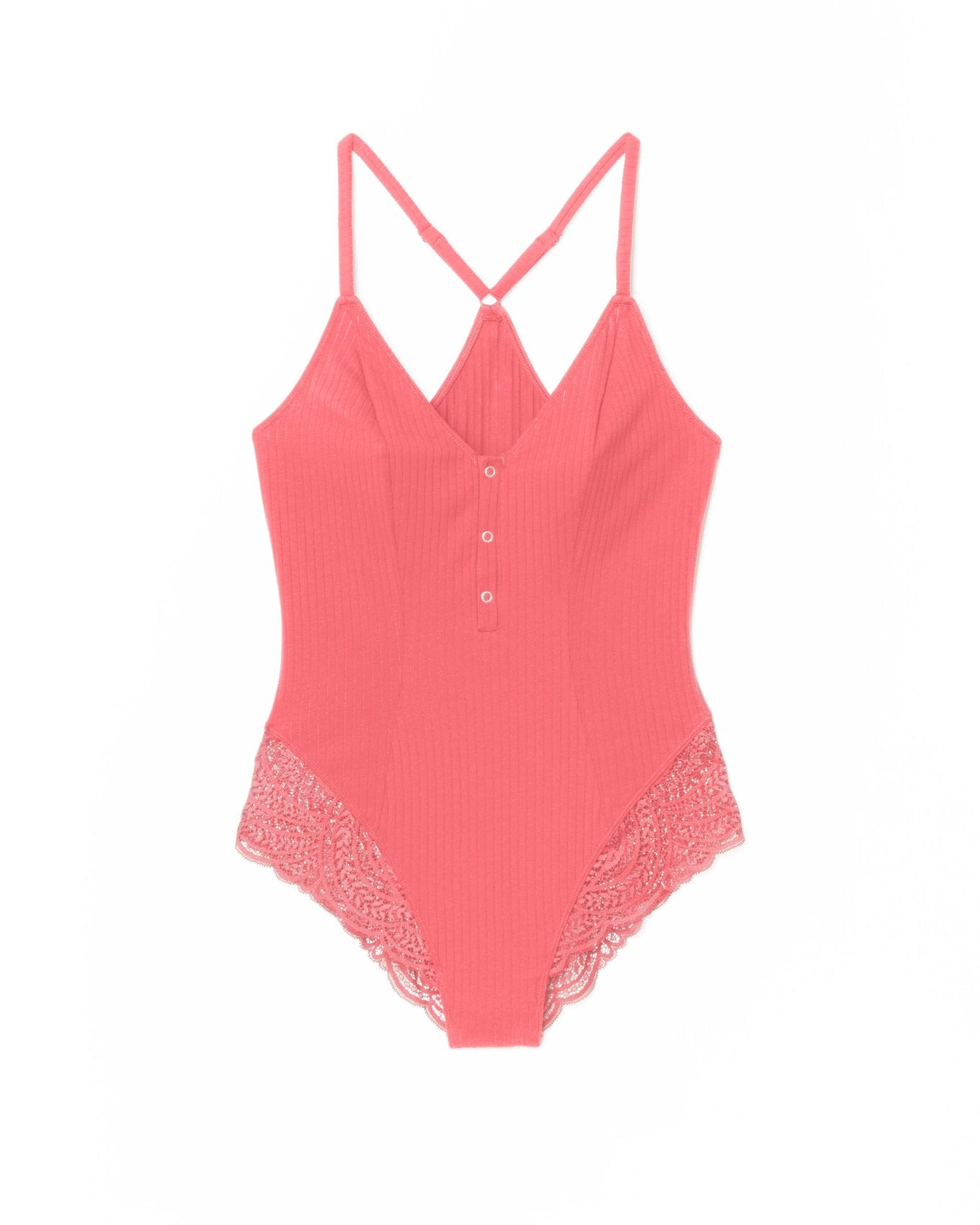 Adore Me Emilia Bodysuit in color Tea Rose and shape bodysuit