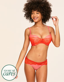 Adore Me Cyla in color Cherry Tomato and shape plunge