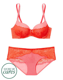 Adore Me Cyla in color Cherry Tomato and shape plunge
