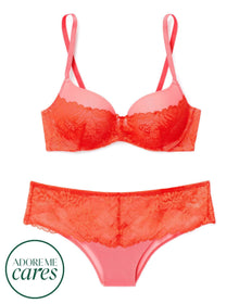 Adore Me Cyla in color Cherry Tomato and shape plunge