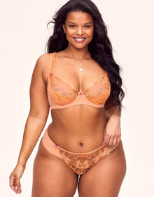 Adore Me Clera in color Mock Orange and shape demi