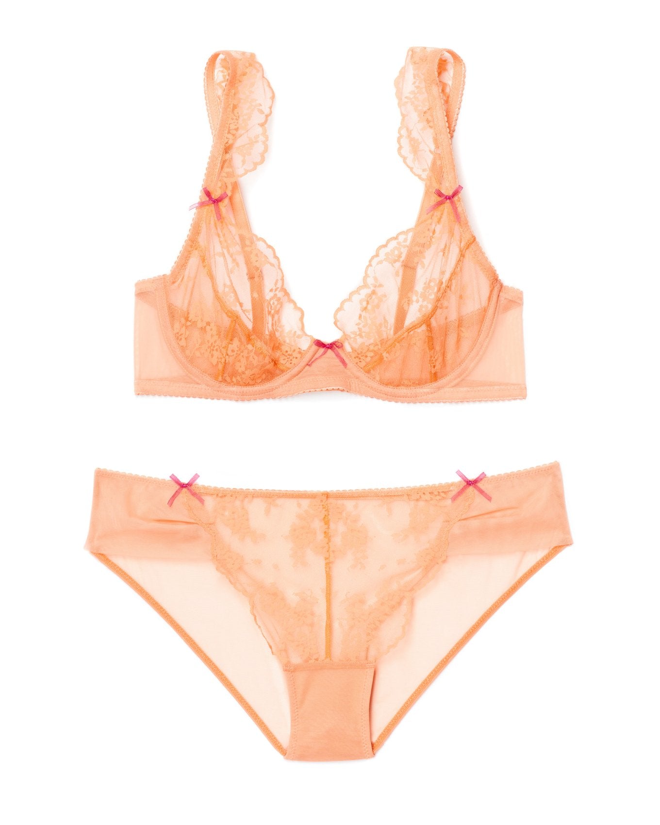 Adore Me Clera in color Mock Orange and shape demi