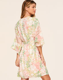 Adore Me Desirae Robe in color Blooming Botanical C06 and shape robe