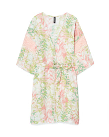 Adore Me Desirae Robe in color Blooming Botanical C06 and shape robe