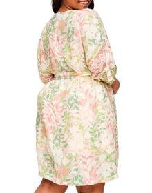 Adore Me Desirae Robe in color Blooming Botanical C06 and shape robe