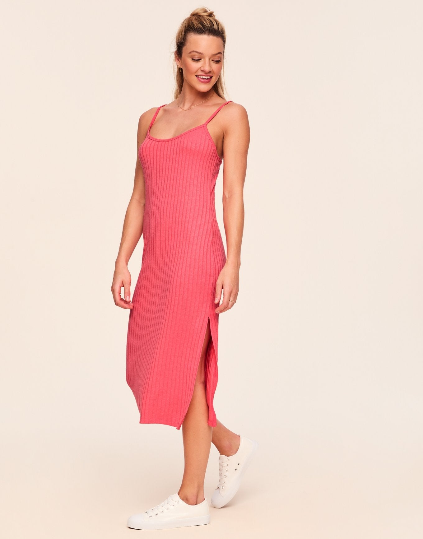 Adore Me Sophie Slip in color Sunkist Coral and shape slip