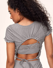 Adore Me Lilliana T-Shirt & Shorts Set in color Alloy and shape pj