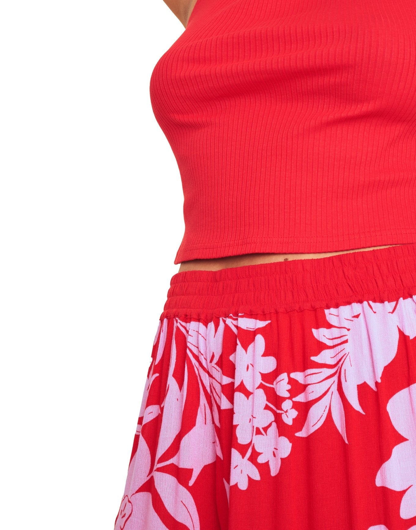 Adore Me Evi Tank & Pants Set in color Bold Botanicals C01 and shape pj