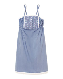 Adore Me Juliana Cotton Slip in color Purple Impression and shape slip