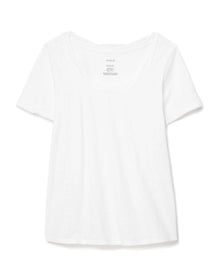 Adore Me Gabriella Cotton T-Shirt in color Bright White and shape pj