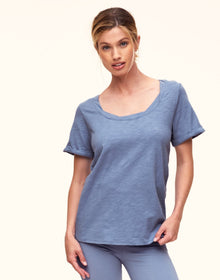 Adore Me Gabriella Jersey T-Shirt in color Purple Impression and shape pj