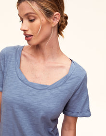 Adore Me Gabriella Jersey T-Shirt in color Purple Impression and shape pj
