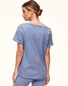 Adore Me Gabriella Jersey T-Shirt in color Purple Impression and shape pj