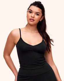 Adore Me Inia Brami Top in color Jet Black and shape brami