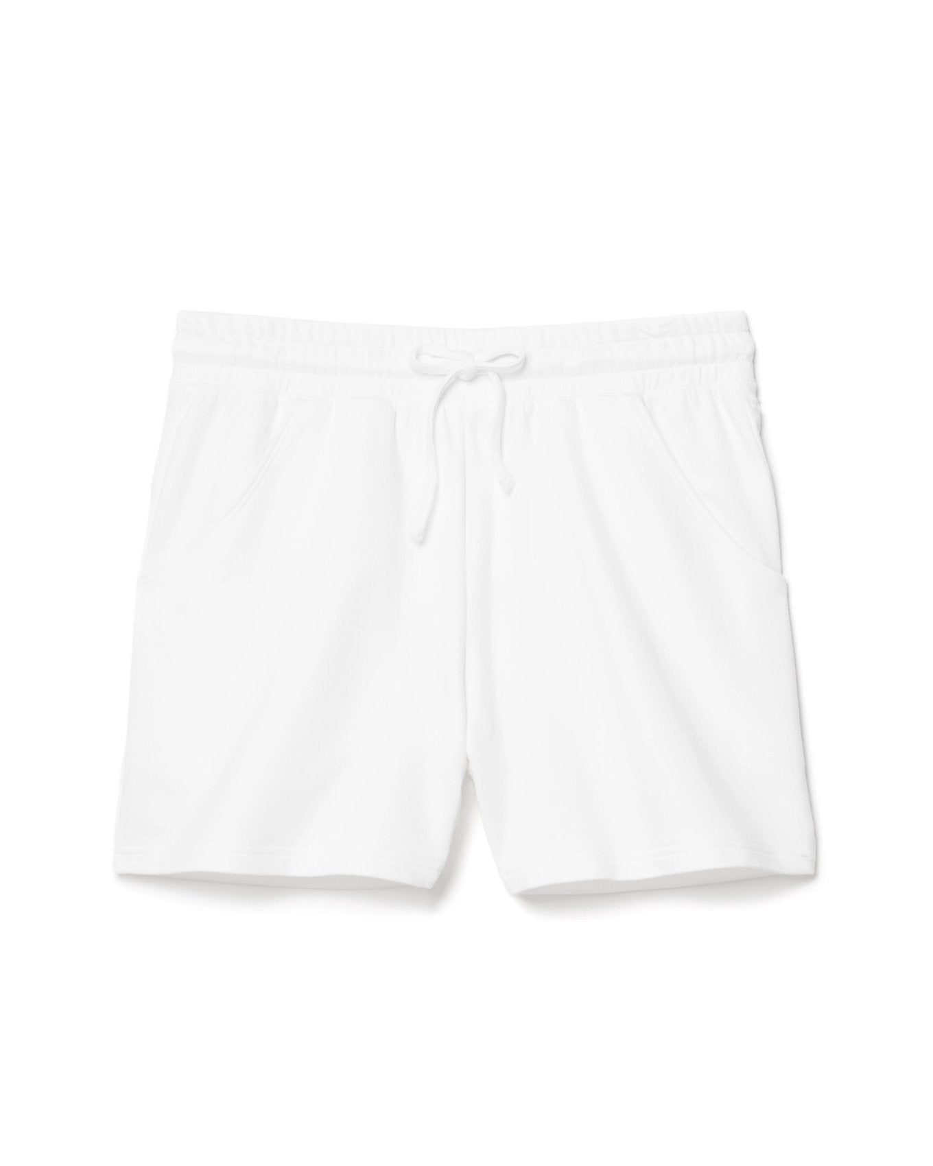 Adore Me Eden French Terry Shorts in color Bright White and shape pj