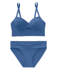 Adore Me Fatima Unlined Demi in color Bright Cobalt and shape demi