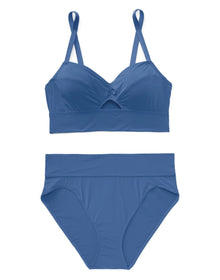 Adore Me Fatima Unlined Demi in color Bright Cobalt and shape demi