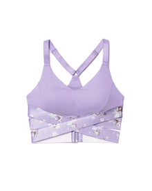 Adore Me Maven Medium-Impact Sports Bra in color Purple Rose and shape sports bra