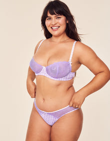 Adore Me Caen in color Purple Rose and shape balconette