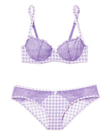 Adore Me Caen in color Purple Rose and shape balconette