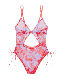 Adore Me Tally Bodysuit in color Bold Botanicals C01 V2 and shape bodysuit