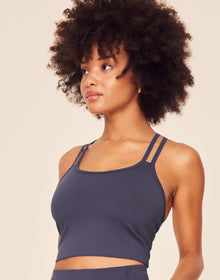 Adore Me Cora Cozy Active Tank Active Tank in color Graystone and shape tank