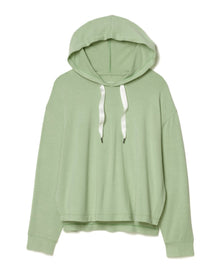 Adore Me Jilianne Cropped Hoodie in color Celadon Green and shape hoodie