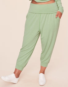 Adore Me Juni Lounge Jogger in color Celadon Green and shape jogger