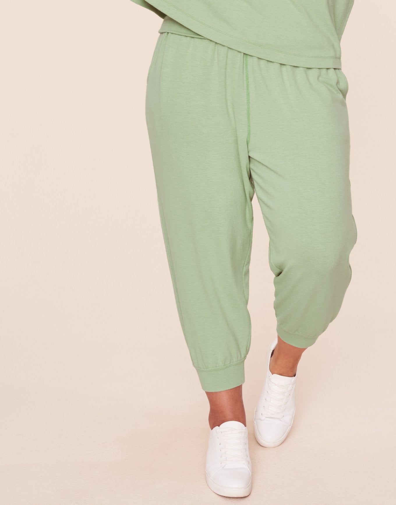 Adore Me Juni Lounge Jogger in color Celadon Green and shape jogger