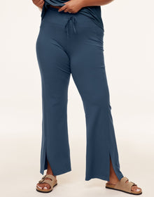 Adore Me Cora Cozy Flare Legging Flare Leggings in color Key Largo and shape legging
