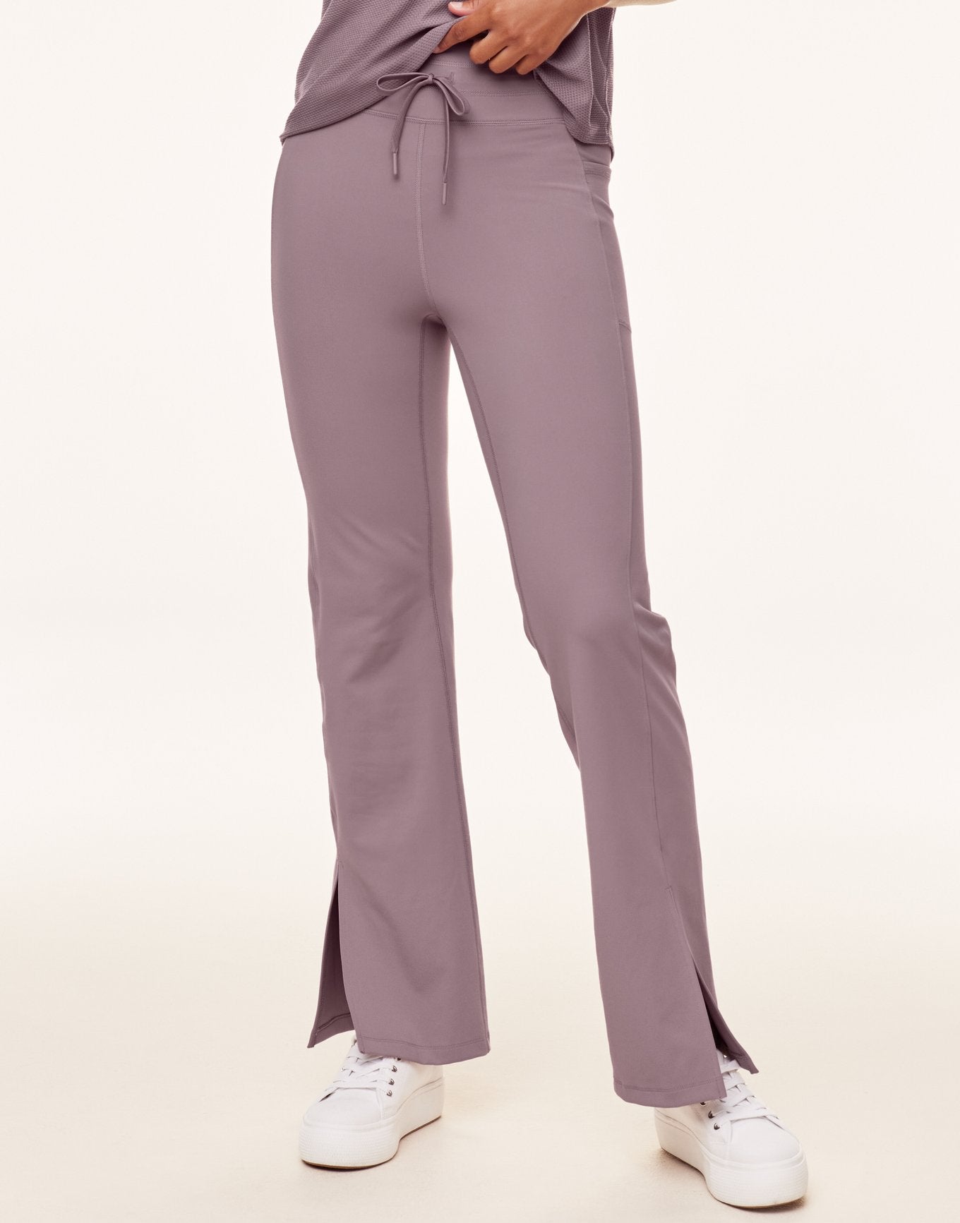 Adore Me Cora Cozy Flare Legging Flare Leggings in color Elderberry and shape legging