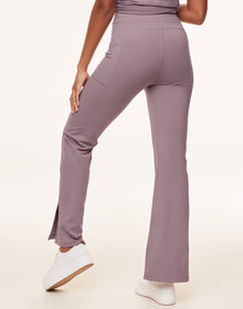 Adore Me Cora Cozy Flare Legging Flare Leggings in color Elderberry and shape legging