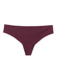 Adore Me Annie Thong in color Grape Wine and shape thong
