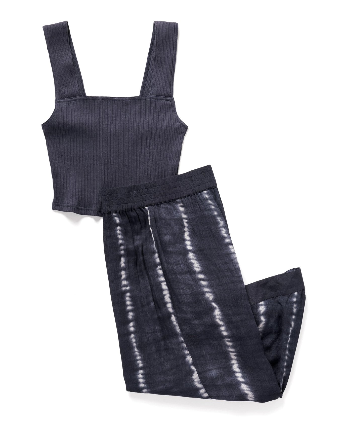 Adore Me Evi Top & Pant Set in color India Ink and shape pj