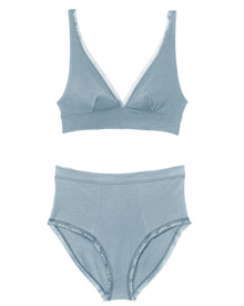 Adore Me Maddey in color Ashley Blue and shape bralette