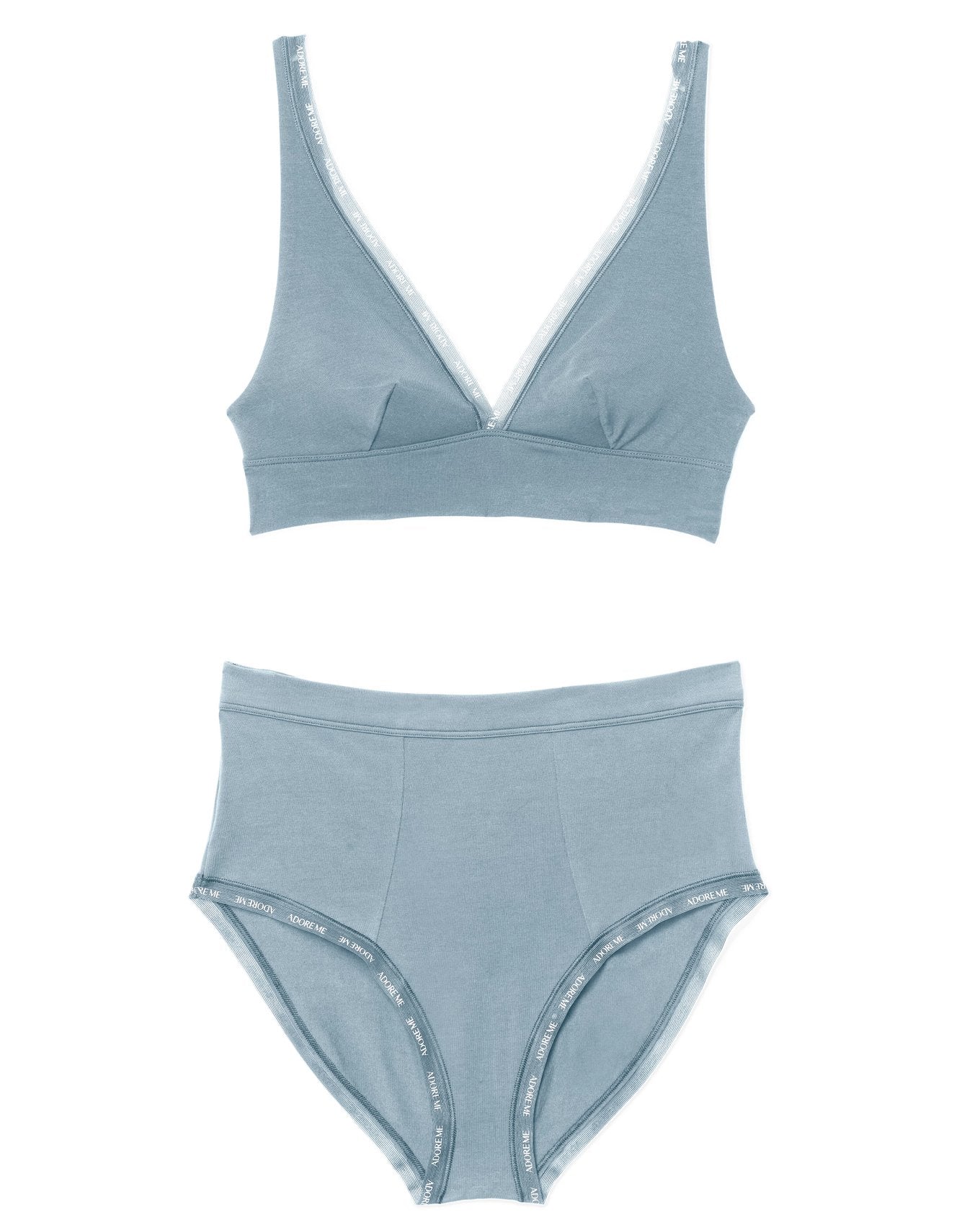 Adore Me Maddey in color Ashley Blue and shape bralette