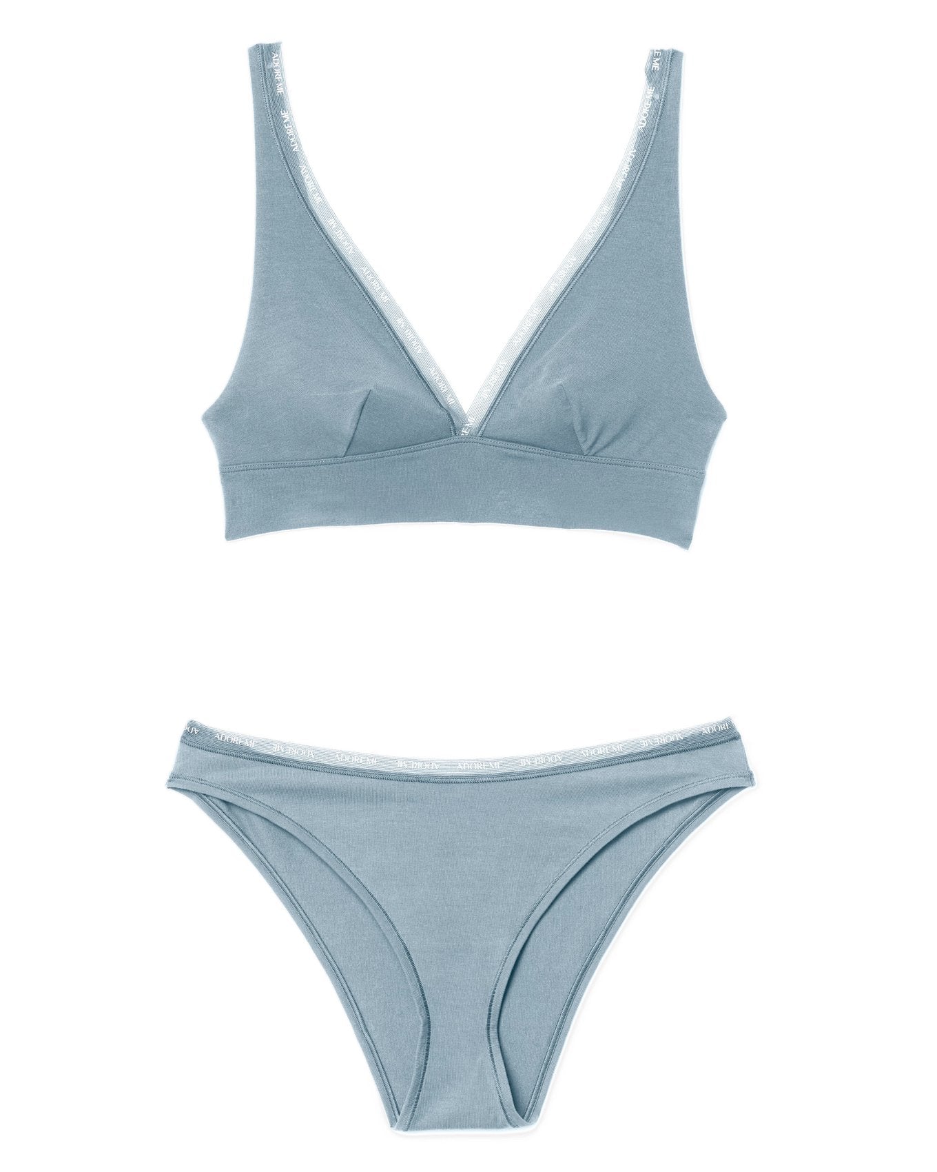 Adore Me Maddey in color Ashley Blue and shape bralette