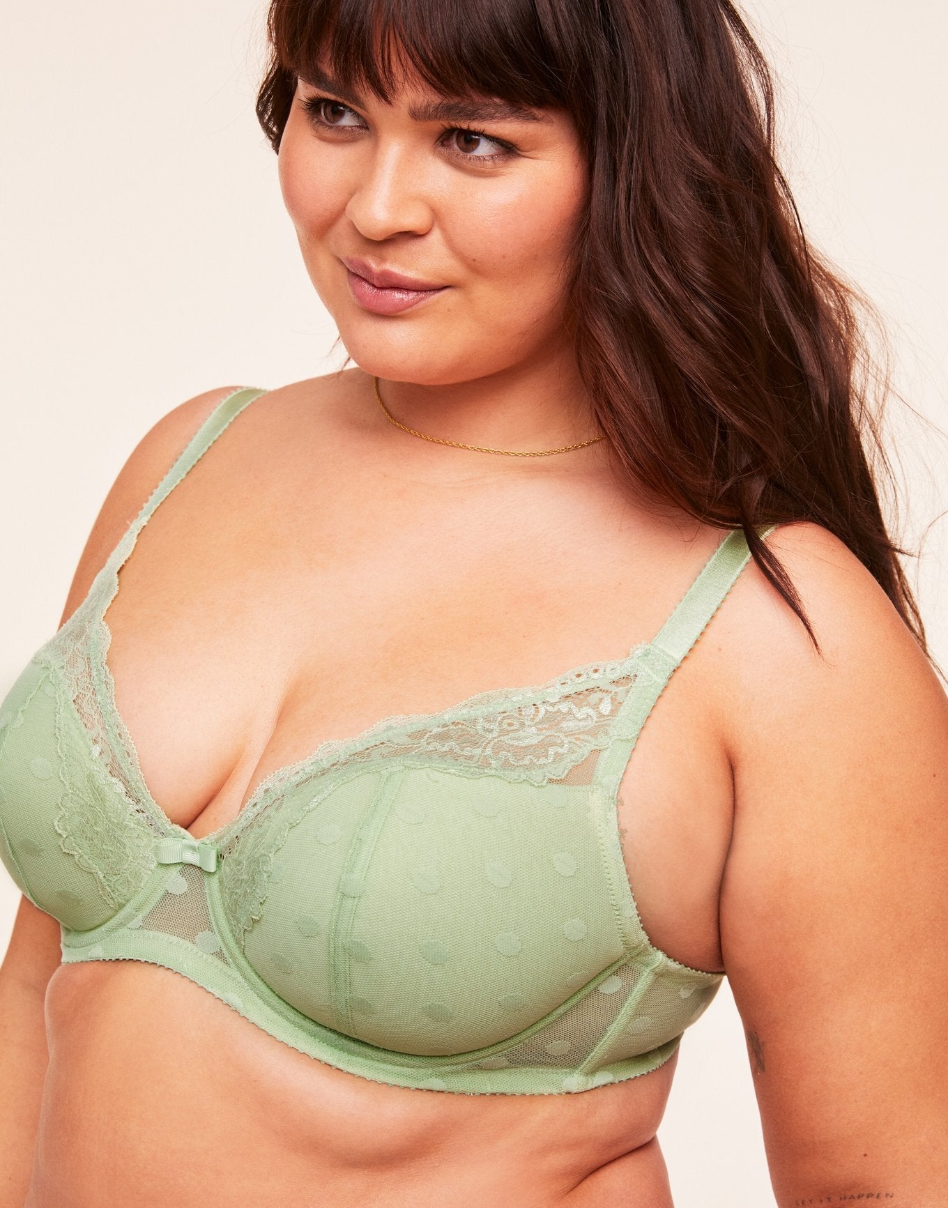 Amalee Full Coverage Bra Plus | Celadon Green