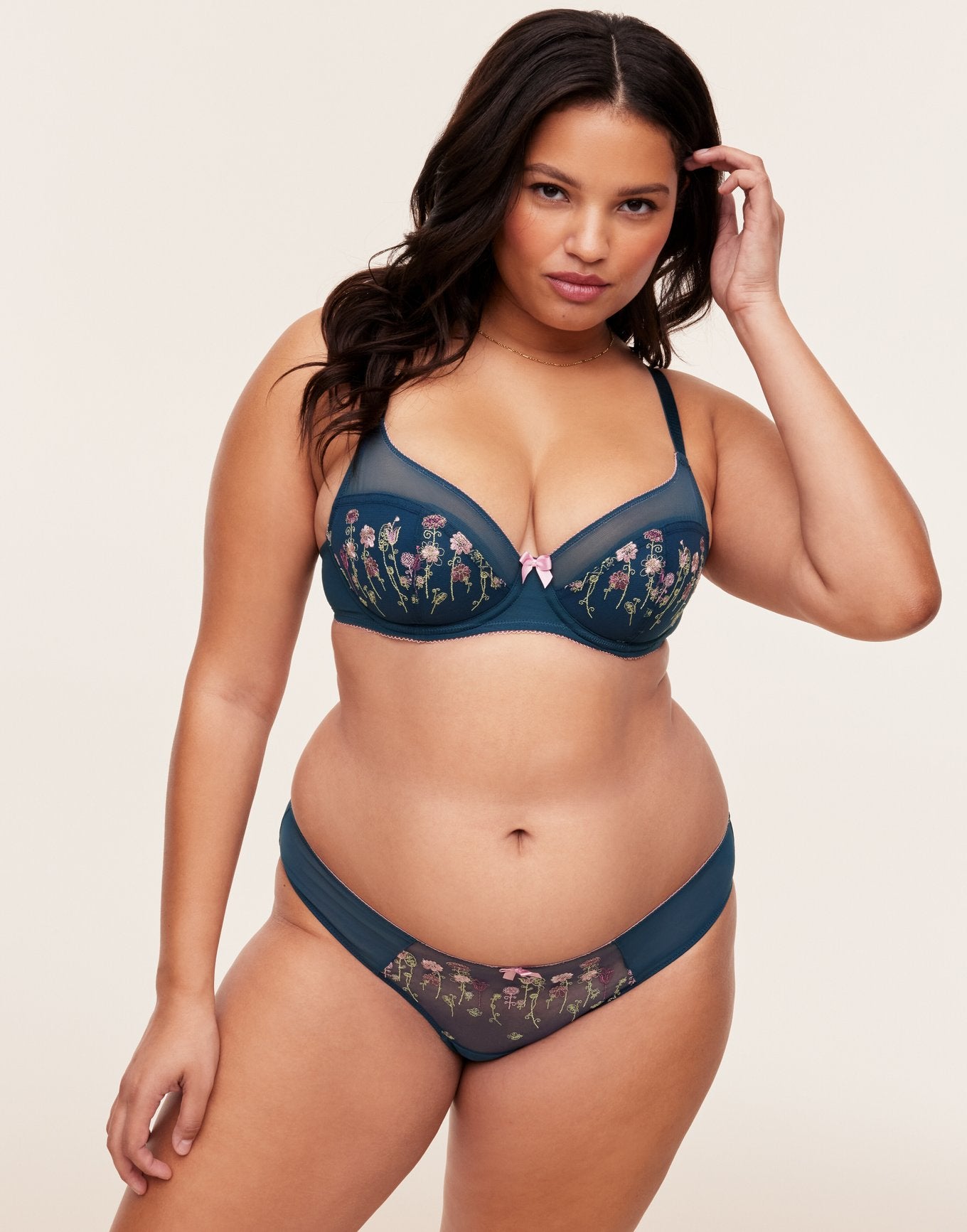 Adore Me Elie Bra in color Key Largo and shape demi