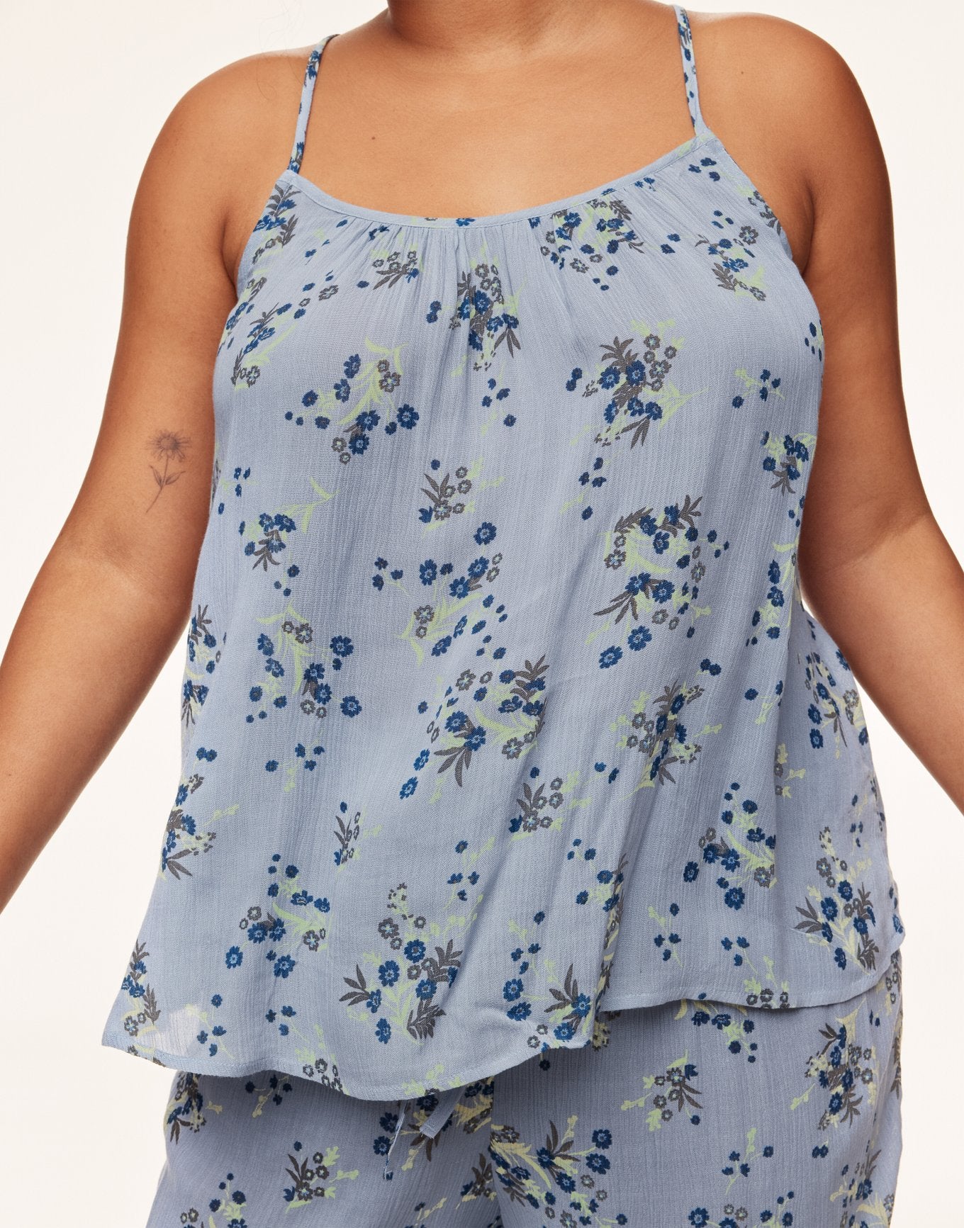 Adore Me Scout Cami and Pants Set in color Wistful Petals C03 V2 and shape pj