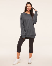 Adore Me Autumn Sweatshirt in color Lava Smoke and shape hoodie