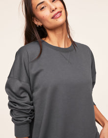 Adore Me Autumn Sweatshirt in color Lava Smoke and shape hoodie