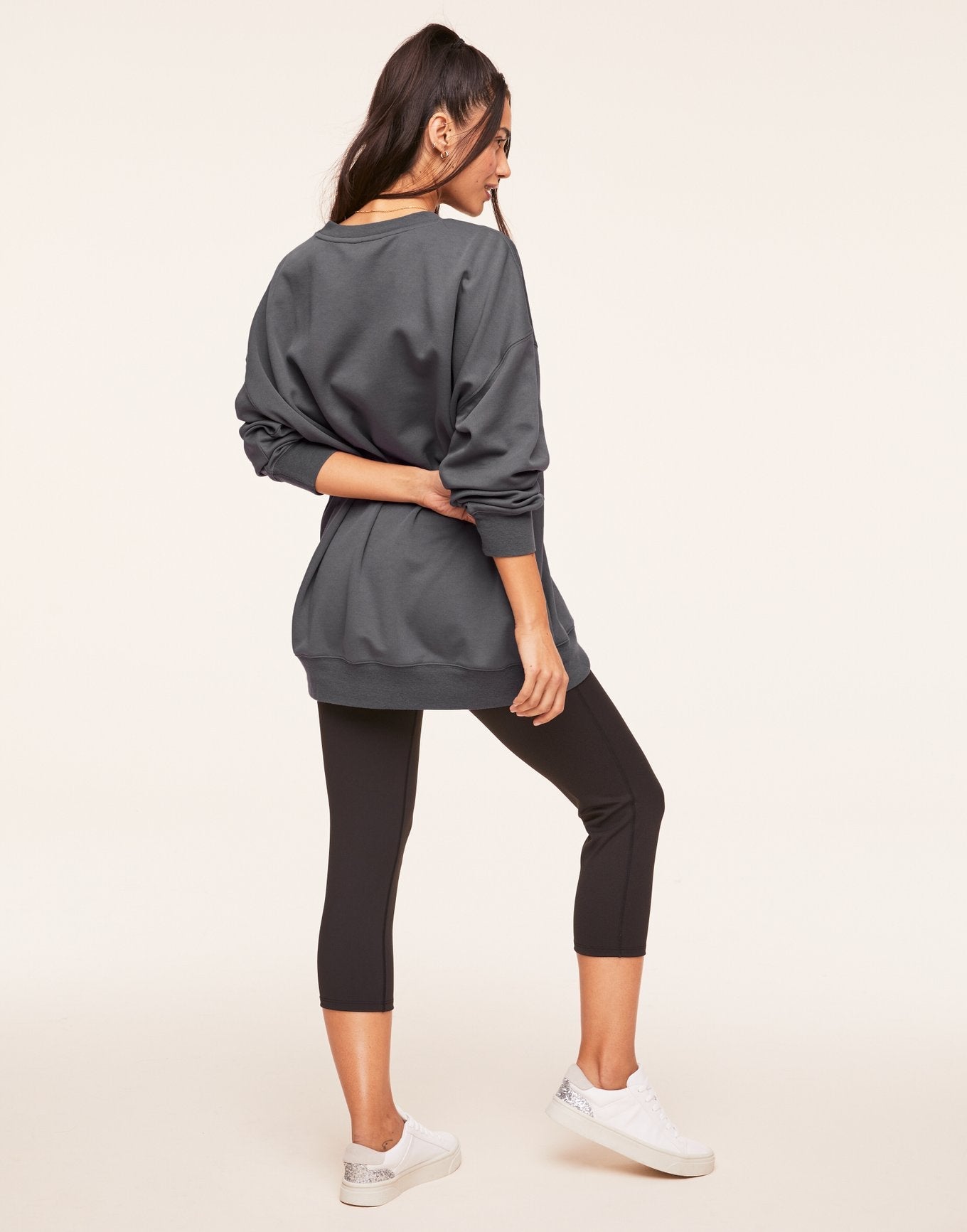 Adore Me Autumn Sweatshirt in color Lava Smoke and shape hoodie