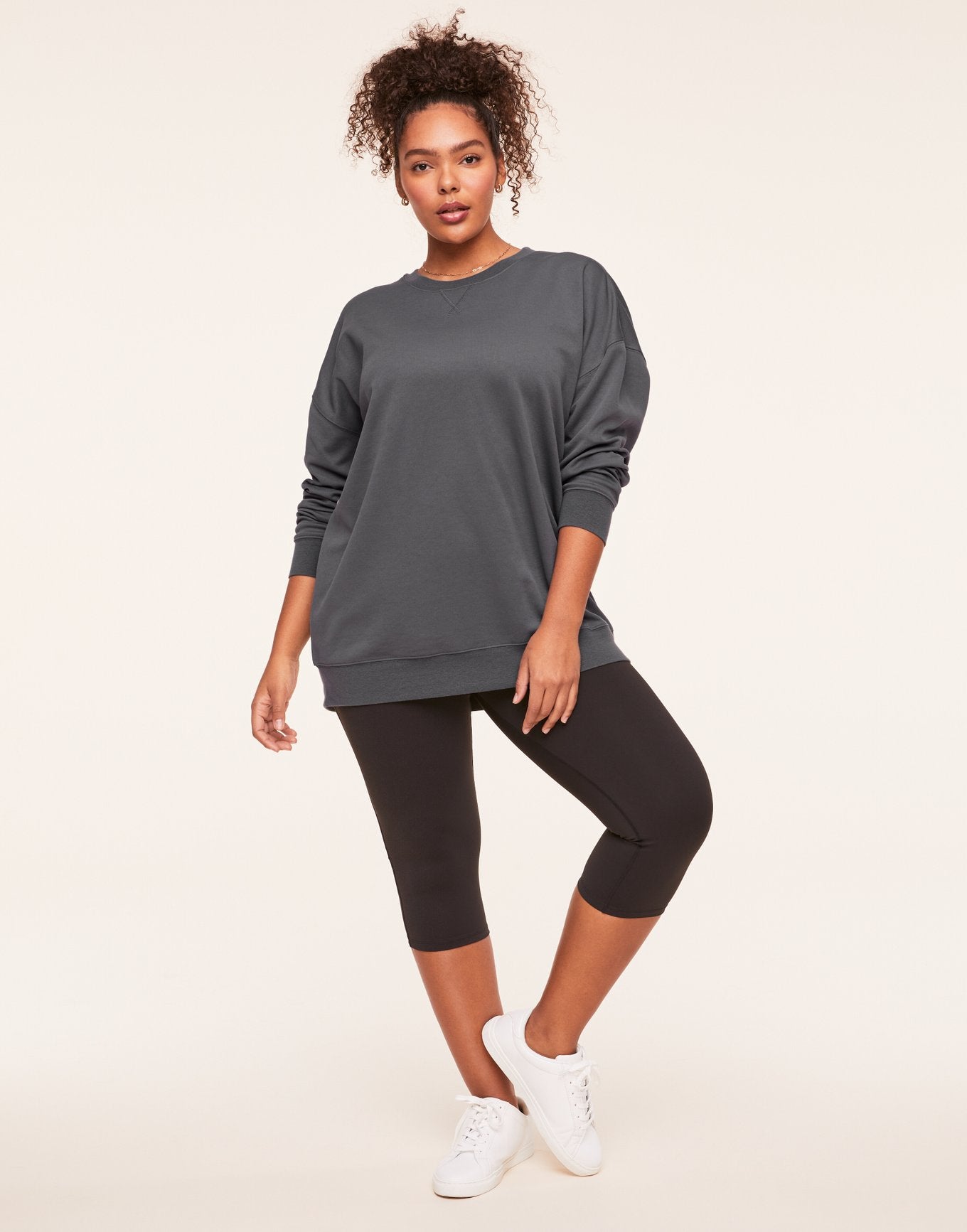 Adore Me Autumn Sweatshirt in color Lava Smoke and shape hoodie