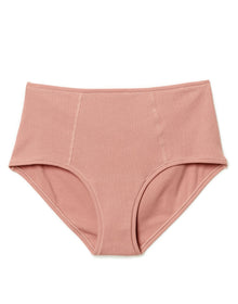 Adore Me Yasmin Ribbed-Cotton Midi Brief in color DmslPk 2PT 0E9F and shape midi brief
