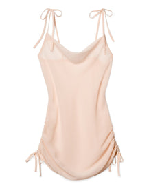 Adore Me Raluca Slip Dress in color Pastel Rose Tan and shape slip
