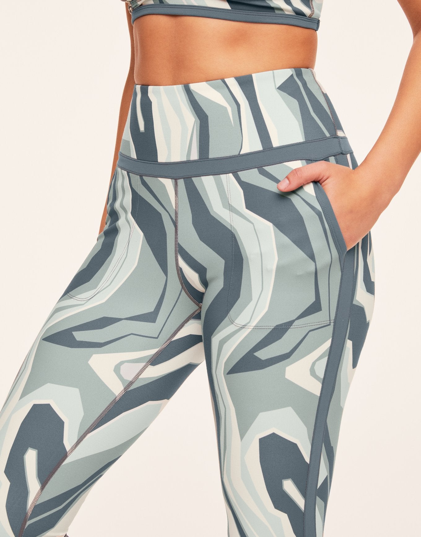 Adore Me Tori Legging Leggings in color Mosaic and shape legging